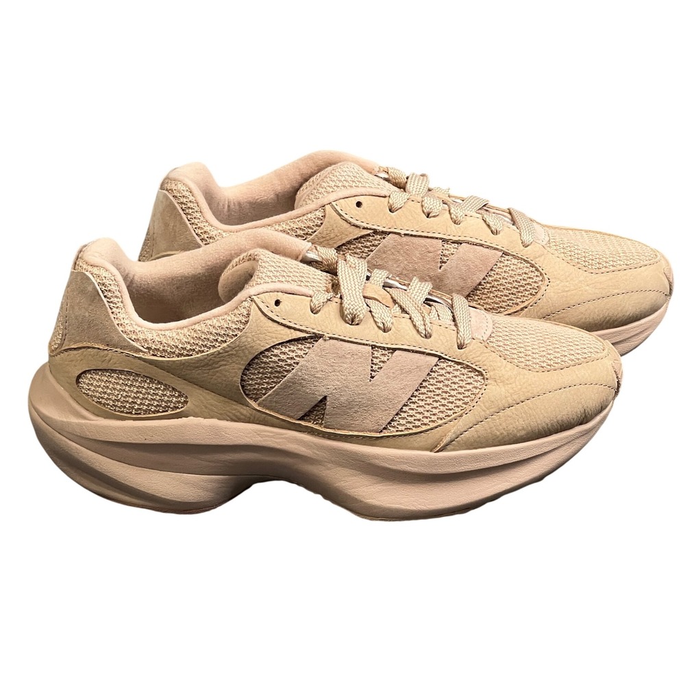 RARE New Balance WRPD Runner Mens 8.5 Taupe Leather Mesh Sneakers Shoes UWRDPFCB